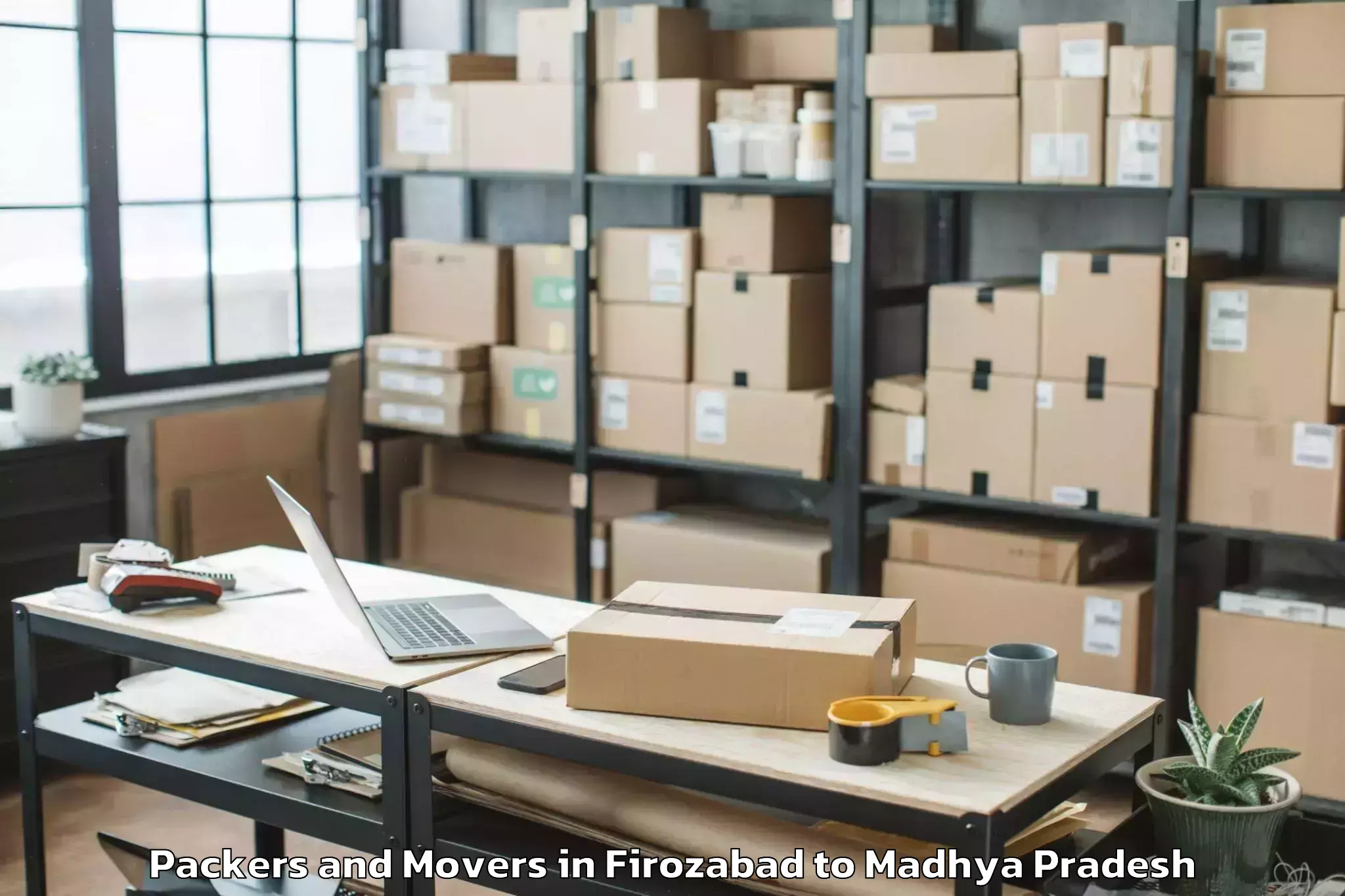 Quality Firozabad to Jabera Packers And Movers